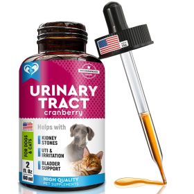 Dog Urinary Tract Infection Treatment Natural UTI Medicine Cranberry Kidney Bladder Support Supplement Pet Renal Health UTI Care Drops