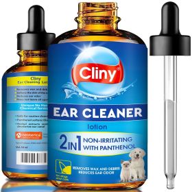 Dog Ear Cleaner Drops Wash Solution Yeast Otic Infection Treatment Itchy Ear Relief for Pet Wax Remover Flush Remedy for Any Pets